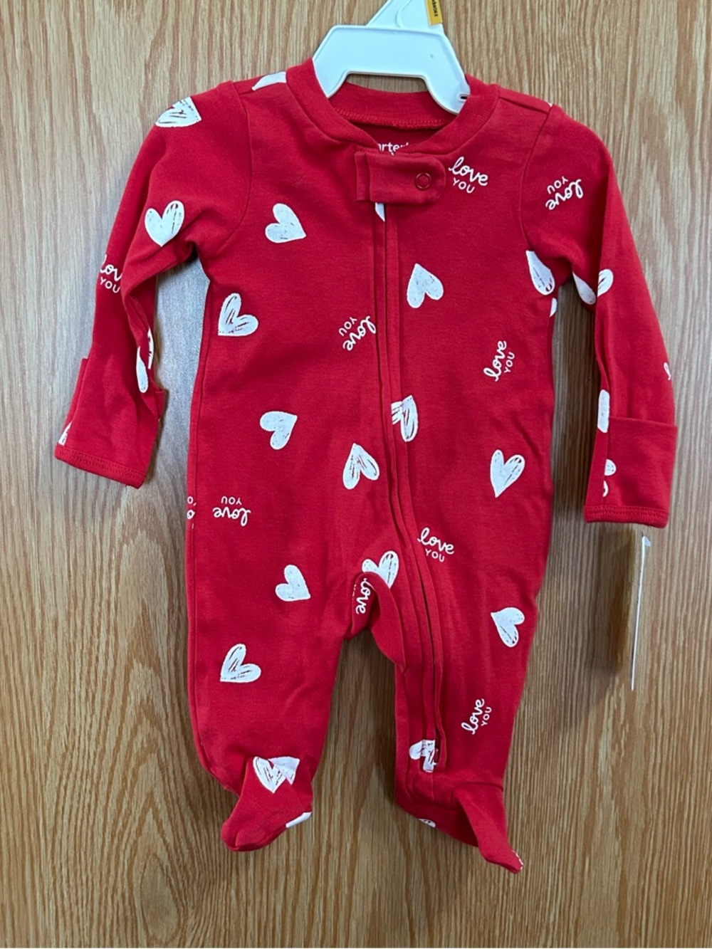 New Red “Love You”/Hearts Pajamas